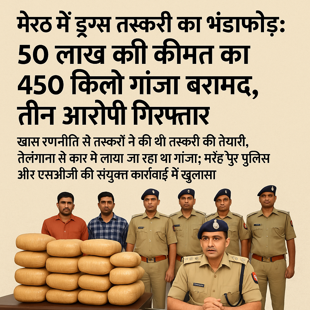 मेरठ में ड्रग्स तस्करी का भंडाफोड़