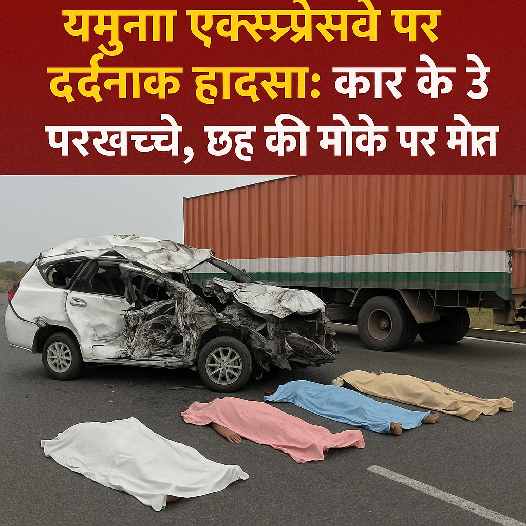यमुना एक्सप्रेसवे पर दर्दनाक हादसा