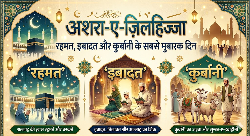 अशरा-ए-ज़िलहिज्जा रहमत इबादत और कुर्बानी के सबसे मुबारक दिन