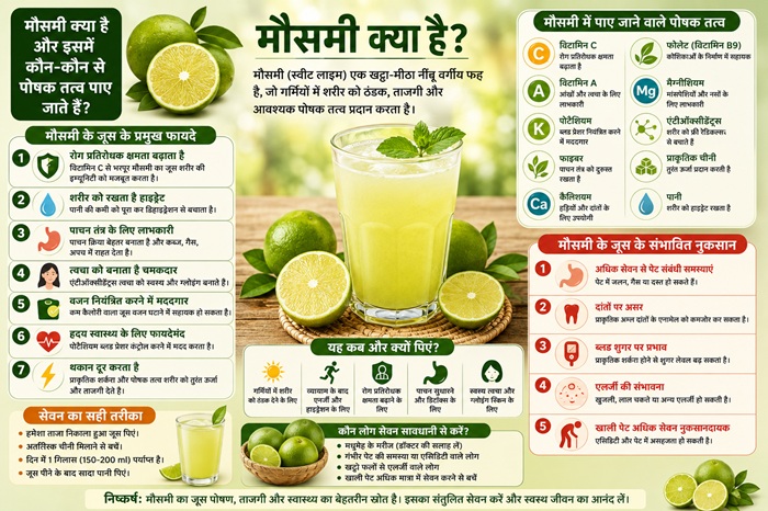 Mosambi Juice Fayde nuksan मौसमी जूस के फायदे और नुकसान