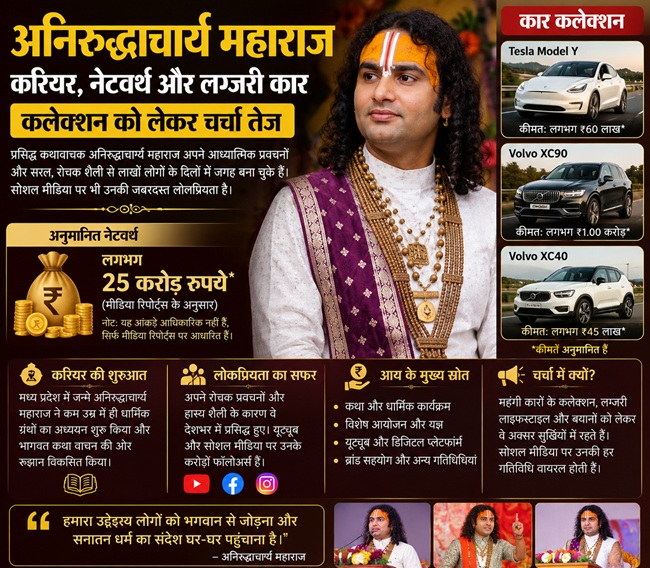 Aniruddhacharya Maharaj Net Worth Career Car Collection अनिरुद्धाचार्य महाराज